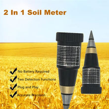 Load image into Gallery viewer, VT-05 Professional Soil pH Meter Tester, Soil pH and Moisture Meter Hygrometer, Soil Tester PH Instrument Hygrometer Monitor Humidity for Vineyards, Orchards, Field Production, Lawn, Gardens
