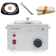 Load image into Gallery viewer, Single Pot Wax Warmer, Professional Electric Wax Heater Machine Facial Skin SPA Equipment with Adjustable Temperature Set, 100 Wax Sticks & 20 Collars & 1 Scraper