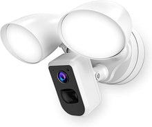 Load image into Gallery viewer, deerdance Smart Floodlight Camera Wired Outdoor Security Camera Flood Light with Motion Sensor 2200 lumens LEDs 1080P HD Live Video Night Vision, Built-in Siren, Two-Way Audio, White(2024 Release)