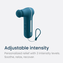 Load image into Gallery viewer, MyoLite Percussion Massage Gun - Deep Tissue Muscle Relief, Quiet & Portable, Cordless with 4 Attachments and Travel Case (Nobol Blue)