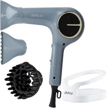Load image into Gallery viewer, JMW AIR B Powerful BLDC Hair Dryer with Diffuser & Dryer Stand I 100% Cool Wind, Compact, Light, Low Noise Blow Dryer for Home Travel Salon