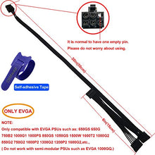 Load image into Gallery viewer, COMeap SATA Power Cable for EVGA PSUs, 6 Pin to 3X 15 Pin SATA Hard Drive Adapter Splitter for Some Specific Types of EVGA Power Supply 20-in(50cm)