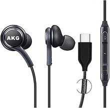 Load image into Gallery viewer, 2025 New Earbuds Stereo Headphones for Samsung Galaxy Z Fold6 S24 S23 S22 S21 S20, Note 10, 10+ - Designed by AKG - with Microphone and Volume Remote Type-C Connector-Black