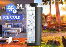 Load image into Gallery viewer, Meoky 24 oz Travel Coffee Mug with Leak-proof Lid, Stainless Steel Insulated Coffee Tumbler, Keeps Hot for 8 Hours or Cold for 24 Hours, Fits in Car Cup Holder (Night)