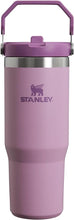 Load image into Gallery viewer, Stanley IceFlow Flip Straw Tumbler with Handle 30 oz | Twist On Lid and Flip Up Straw | Leak Resistant Water Bottle | Insulated Stainless Steel |BPA-Free | Lilac