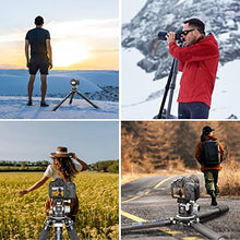 Load image into Gallery viewer, Carbon Fiber Tripod WEYLLAN LX9 Professional Heavy Duty Tripod for Camera, with 75mm Bowl and Adapter, 40mm Leg Tube, 10 Layers Carbon Fibre Bowl Tripods Camera Max Load 88lbs/40kg