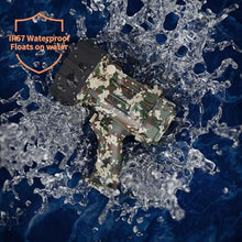 Load image into Gallery viewer, BUYSIGHT Rechargeable Spotlight Flashlight,1500 lumens Hand held Spotlight Waterproof Flashlight Hunting Lamp with red Filter (Camouflage Green)