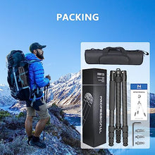 Load image into Gallery viewer, Carbon Fiber Tripod for Camera WEYLLAN 72.6'' Travel Camera Tripod Monopod, 32.5mm Carbon Camera Tripod Leg, Professional Carbon Travel Tripod for Sony Nikon Canon Fuji Dslr Camera (Without Ball Head)