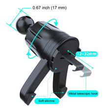 Load image into Gallery viewer, OCEANLOVE Car Air Vent Mount Holder Clip Replacement with Diameter 0.67inch ?17mm? Joint Ball Accessories Metal Hook ?Clip only,Holder is not Included
