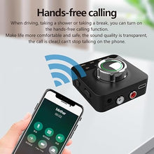 Load image into Gallery viewer, eppfun Bluetooth Audio Receiver, with LDAC/APTX Low Latency/APTX HD/AAC/SBC, Wireless RCA Audio Adapter with 3.5mm Jack/RCA Out for Hi Res Music Streaming,HiFi Audio,Skeakers, Home Stereo
