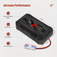 Load image into Gallery viewer, RV Carbon Monoxide and Propane Gas Detector Alarm, LP/CO Leak Alarm with Separate LED Indicator Light,Carbon Monoxide 85dB Safe Warning to Ensure Boat RV Camping Safety Travel, 12 VDC- Black