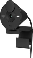 Load image into Gallery viewer, Logitech Brio 301 Full HD Webcam with Privacy Shutter, Noise Reduction Microphone, USB-C, certified for Zoom, Microsoft Teams, Google Meet, Auto Light Correction - Black