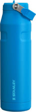 Load image into Gallery viewer, Stanley IceFlow Flip Straw 2.0 Water Bottle 36 OZ | Built-In Straw with Larger Opening | Lightweight & Leak-Resistant | Insulated Stainless Steel | BPA-Free | Azure