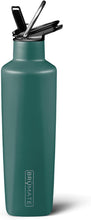 Load image into Gallery viewer, BrüMate ReHydration Mini Kids Water Bottle | 100% Leakproof Insulated Water Bottle for Kids with Straw | Stainless Steel Water Canteen | Perfect Kids Water Bottle for School | 16oz (Matte Hunter)