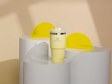 Load image into Gallery viewer, Stanley Quencher H2.0 FlowState Stainless Steel Vacuum Insulated Tumbler with Lid and Straw for Water, Iced Tea or Coffee, Smoothie and More, Pomelo, 20oz