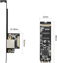 Load image into Gallery viewer, IO CREST M.2 M-Key PCI-e 3.0 Interface Single Port 5.0 Gigabit Ethernet Modules