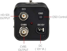 Load image into Gallery viewer, MOKOSE Mini SDI Camera, HD-SDI 2 MP 1080P HD Digital CCTV Security Camera, 1/2.8 High Sensitivity Sensor CMOS with 2.8-12mm Manual Varifocal HD Lens