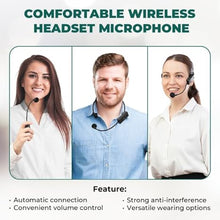 Load image into Gallery viewer, Voice Amplifier Wireless Microphone 30W Portable Lightweight Bluetooth 5.3 Mini Pa System for Teachers, 2900mAh Rechargeable Small Speaker with Headset Mic for Classroom, Speaking, Presentation