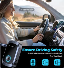 Load image into Gallery viewer, Bluetooth AUX Adapter for Car, Bluetooth Car Adapter for Music & Handsfree Call, Wireless Audio Receiver for Home Stereo Volume Control, 11H Battery Life Music Receiver KAIY