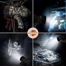 Load image into Gallery viewer, BUYSIGHT Rechargeable Spotlight Flashlight,1500 lumens Hand held Spotlight Waterproof Flashlight Hunting Lamp with red Filter (Camouflage Green)