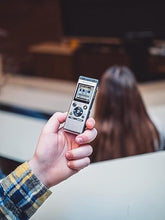 Load image into Gallery viewer, OM SYSTEM WS-882 4GB Digital Stereo Voice Recorder, Silver/Black