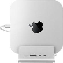 Load image into Gallery viewer, Minisopuru Mac Mini Dock Support M.2 NVMe/SATA SSD, 5 in 1 USB C Hub for Mac Mini, Mac Mini Hub Stand & Docking Station Mac Mini Accessories with 2 USB C 10Gbps Data, TF& SD, M.2 SSD(Not Included)
