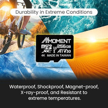 Load image into Gallery viewer, MMOMENT 256GB Micro SDXC Card, MM13 Jolly, A1, UHS-I, U3, V30, Class 10 Compatible, Read Speed Up to 100 MB/s, SWrite Speed Up to 70 MB/s, SD Adapter Included