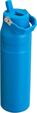 Load image into Gallery viewer, Stanley IceFlow Flip Straw 2.0 Water Bottle 36 OZ | Built-In Straw with Larger Opening | Lightweight & Leak-Resistant | Insulated Stainless Steel | BPA-Free | Azure