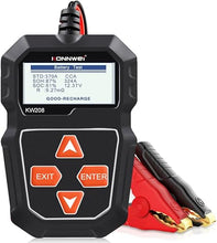 Load image into Gallery viewer, KONNWEI KW208 12V Car Battery Tester, 100-2000 CCA Load Tester Automotive Alternator Tester Digital Auto Battery Analyzer Charging Cranking System Tester for Truck Marine Motorcycle SUV Boat