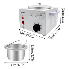 Load image into Gallery viewer, Single Pot Wax Warmer, Professional Electric Wax Heater Machine Facial Skin SPA Equipment with Adjustable Temperature Set, 100 Wax Sticks & 20 Collars & 1 Scraper