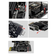 Load image into Gallery viewer, COMeap USB 3.2 Gen 1 to USB 3.2 Gen 2 Header Adapter, USB 3.1 Type-E Key-A to USB 3.0 20 Pin Header Converter for Type C Motherboard (Vertical Type)