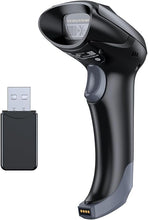 Load image into Gallery viewer, TEEMI QR Bluetooth Barcode Scanner, 1D 2D Wireless USB Imager for iPhone ipad Andriod Smartphone Tablet Mac Windows PC, Support PDF417 Driver License, Stable Bluetooth 5.0 Technology, with USB Dongle