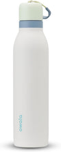 Load image into Gallery viewer, Owala FreeSip Twist Insulated Stainless Steel Water Bottle with Straw for Sports and Travel, BPA-Free, 24-oz, Green/White (Iced Breeze)