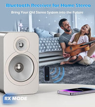 Load image into Gallery viewer, KAIY Bluetooth 5.3 Transmitter Receiver, Bluetooth Transmitter for TV/AirPods/Headphone/Airplane, Aux Wireless Adapter for Car, Audio Receiver for Home Stereo/Car Stereo/Speakers
