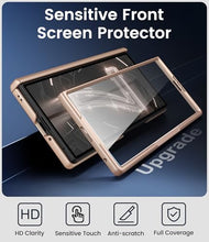 Load image into Gallery viewer, BXYJY for Samsung Galaxy Z Fold 7 Case with Front Glass Screen Protector, Slim Profile with Kickstand, Rugged Hard Full Body Cover, Daily Drop Protective Phone Case for Samsung Z Fold 7 5g 2025, Gold