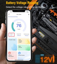 Load image into Gallery viewer, FlyroadUp OBD2 Scanner Bluetooth for iPhone iOS Android OBDII Diagnostic Scan Tool Code Reader Clear Error Code Car Performance Test Exclusive APP