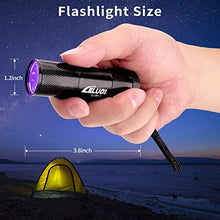 Load image into Gallery viewer, LELUOHQ Black UV Handheld Flashlights,9 LED Mini Light 395nm,Portable Pet Stain Detector for Pet Urine,Bed Bugs