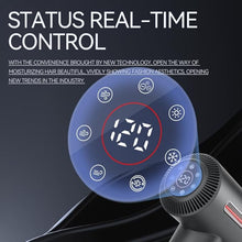 Load image into Gallery viewer, Hair Dryer, Fast Drying Blow Dryer with Magnetic Nozzle,110,000RPM Brushless Motor, High Speed Low Noise, Ionic No Heat Damage, for Travel, Home, Gift (Gray)