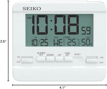 Load image into Gallery viewer, Seiko Everything Digital Bedroom Alarm Clock