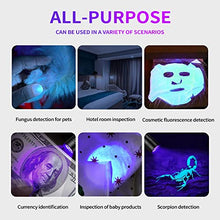 Load image into Gallery viewer, LELUOHQ Black UV Handheld Flashlights,9 LED Mini Light 395nm,Portable Pet Stain Detector for Pet Urine,Bed Bugs