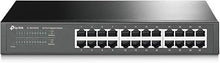 Load image into Gallery viewer, TP-Link 24 Port Gigabit Ethernet Switch Desktop/ Rackmount Plug & Play Shielded Ports Sturdy Metal Fanless Quiet Traffic Optimization Unmanaged (TL-SG1024S)