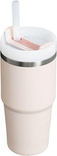Load image into Gallery viewer, Stanley Quencher H2.0 FlowState Stainless Steel Vacuum Insulated Tumbler with Lid and Straw for Water, Iced Tea or Coffee, Smoothie and More, Rose Quartz 2.0, 14oz