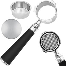 Load image into Gallery viewer, 51mm Bottomless Portafilter 3 Ears Fits for Delonghi Dedica EC685, EC785, EC885, EC820, EC850, EC860, EC890, EC680 und SMEG and SMEG, Includes Puck Screen, Double Shot Filter Basket, StainlessSteel_1