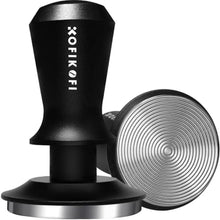 Load image into Gallery viewer, 51mm Espresso Tamper, Coffee Tamper with 30lbs Spring Loaded, Barista Espresso Coffee Tamper with Stainless Steel Ripple Base and Aluminum Handle Fits for All 51mm Espresso Machines, Black_1