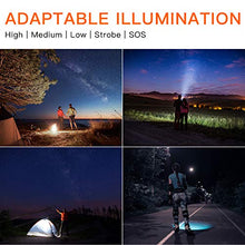 Load image into Gallery viewer, BUYSIGHT Rechargeable Spotlight,Spot Lights Hand held Large Flashlight 1000 lumens Handheld Spotlight Lightweight and Super Bright Flashlight (Aluminium_Alloy Silver)