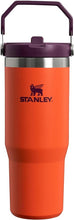 Load image into Gallery viewer, Stanley IceFlow Flip Straw Tumbler with Handle 30 oz | Twist On Lid and Flip Up Straw | Leak Resistant Water Bottle | Insulated Stainless Steel |BPA-Free | Tigerlily Plum