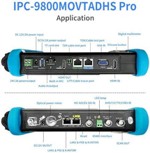 Load image into Gallery viewer, Rsrteng IPC-9800MOVTADHS Pro Full Features CCTV Camera Tester 7-inch IPS Touch Screen Monitor CCTV Tester with HD-TVI HD-CVI AHD SDI IP Camera Support DMM TDR Features POE 8K HDMI