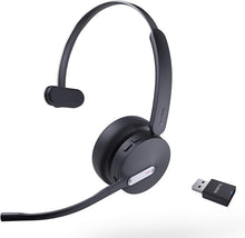 Load image into Gallery viewer, Yealink WH64 Hybrid with DECT Dongle, 492ft Range, 26 Talk Time Bluetooth Headset for Microsoft Teams, Zoom Skype Certified, Noise Cancelling Headset with 3X Mic, Work Headset for Laptop,PC Phone