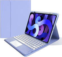 Load image into Gallery viewer, Keyboard Case for iPad Air 11 inch M2/ iPad Air 5th 4th Generation iPad Pro 11 inch 4th/1st/2nd/3rd Generation Keyboard Case Touchpad Detachable Color Keyboard Cover (Purple)