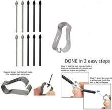 Load image into Gallery viewer, 10 Pcs Tab S9 Ultra S Pen Tips Replacement for Samsung Galaxy Tab S9 Ultra Pen, Galaxy Tab S9 Plus Pen, Galaxy Tab S9 FE Verison Stylus S Pen Replacement Tips/Nibs +Sim Eject Pin (10 PCS Black)